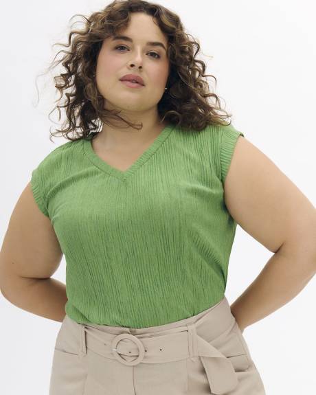 Drop-Shoulder Knit Top - Addition Elle