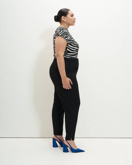 Curvy-Fit High-Waisted Tapered-Leg Pant - Addition Elle
