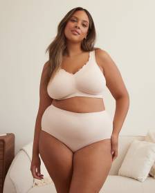 Soutien-gorge en coton chiné avec dentelle, avec armatures - ti Voglio