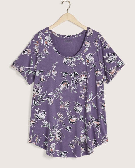Modern Fit Short Sleeve Scoop Neck Tee, Printed - In Every Story