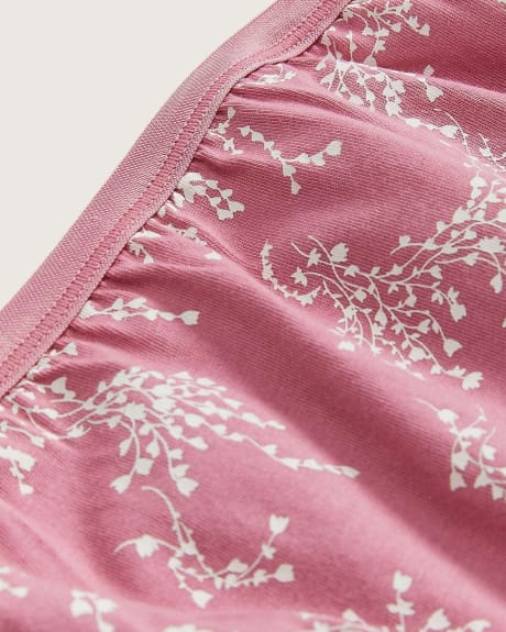 Culotte classique en coton imprimé, fleurs - tiVOGLIO