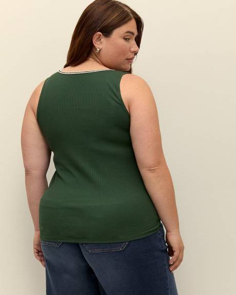 Camisole côtelée à encolure en U - Essentiels PENN.