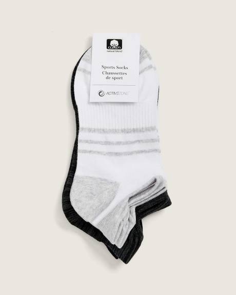Bas minces sport, 3 paires - Active Zone