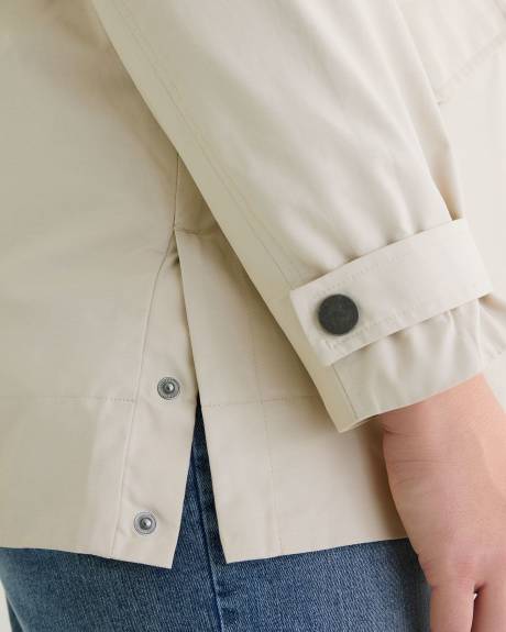 Water-Repellent Hooded Jacket
