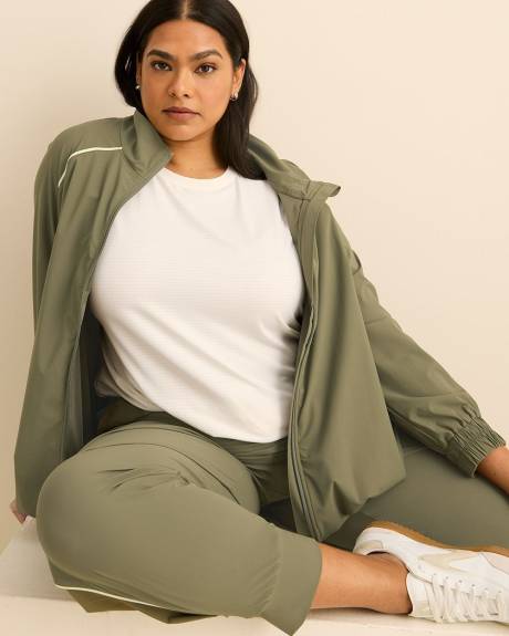 Crewneck T-Shirt with Side Slits - Active Zone