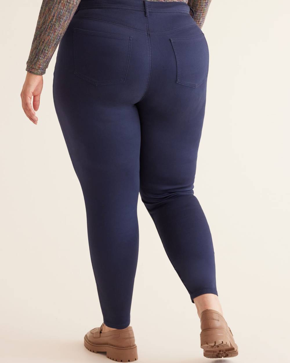 Denim leggings shop with pockets