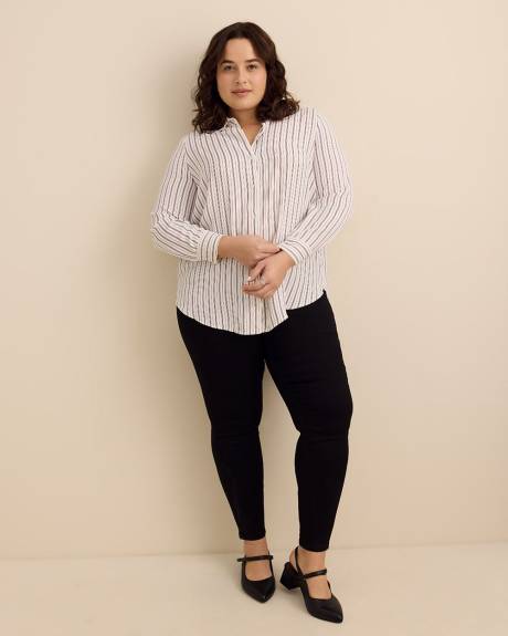 Striped Buttoned Down Tunic