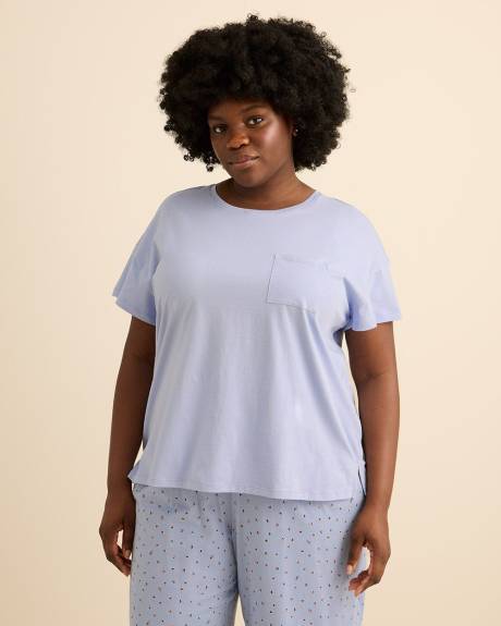 Short-Sleeve Boxy Pyjama Top - ti Voglio