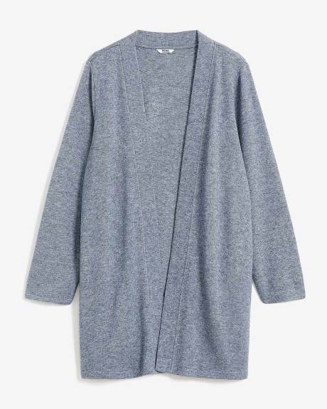 Long-Sleeve Open Cardigan