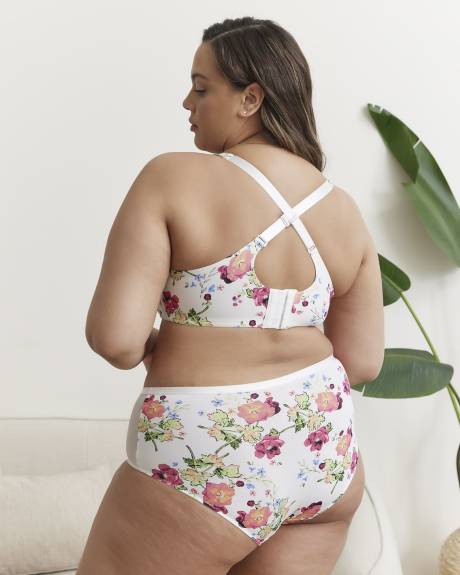 Soutien-gorge contour fleuri, avec armatures - Déesse Collection