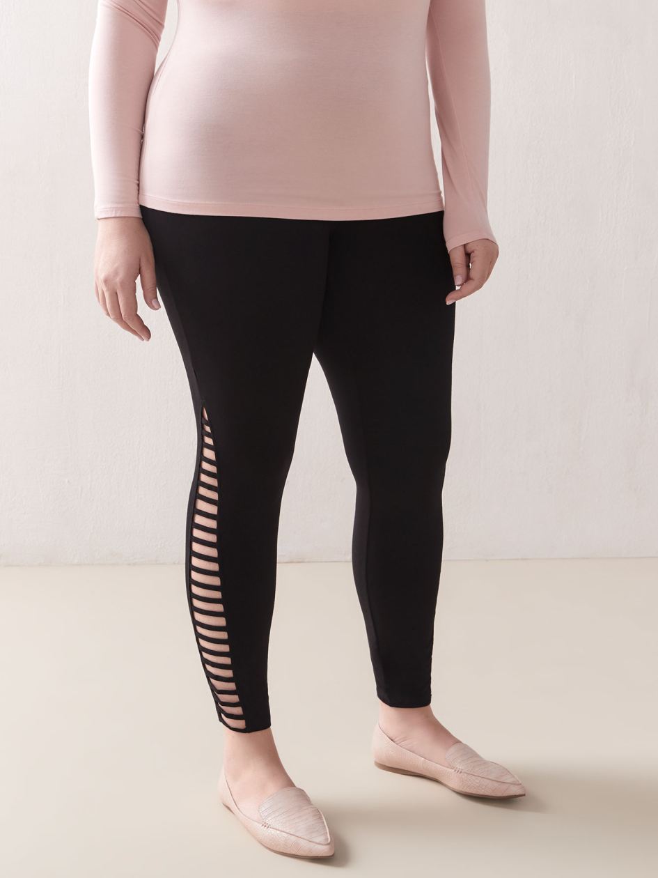 Plus Size Print Leggings Skinny Leg 1X Spandex NWT