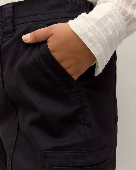 Responsible, Black Tapered-Leg Cargo Pant