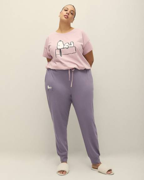 Pantalon de jogging avec imprimé de Snoopy - ti Voglio
