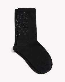 Rhinestone Crew Socks