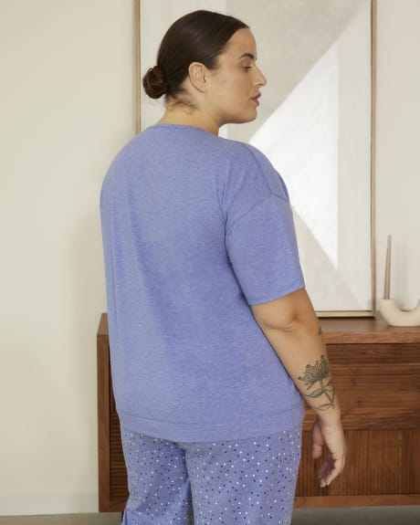 Pyjama Top with Placement Print - ti Voglio