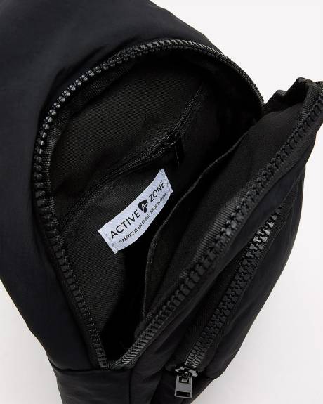 Nylon Sling Bag with Contrast Strap - Active Zone