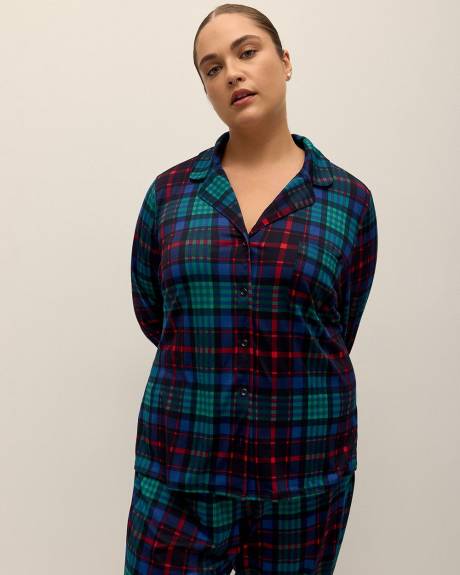 Brushed Plaid Pyjama Set - ti Voglio