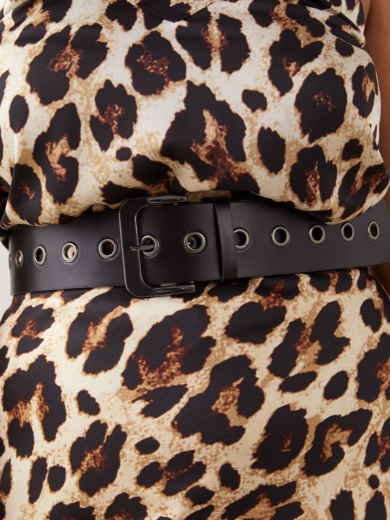 Wide Waist Belt With Large Eyelets In Every Story Penningtons