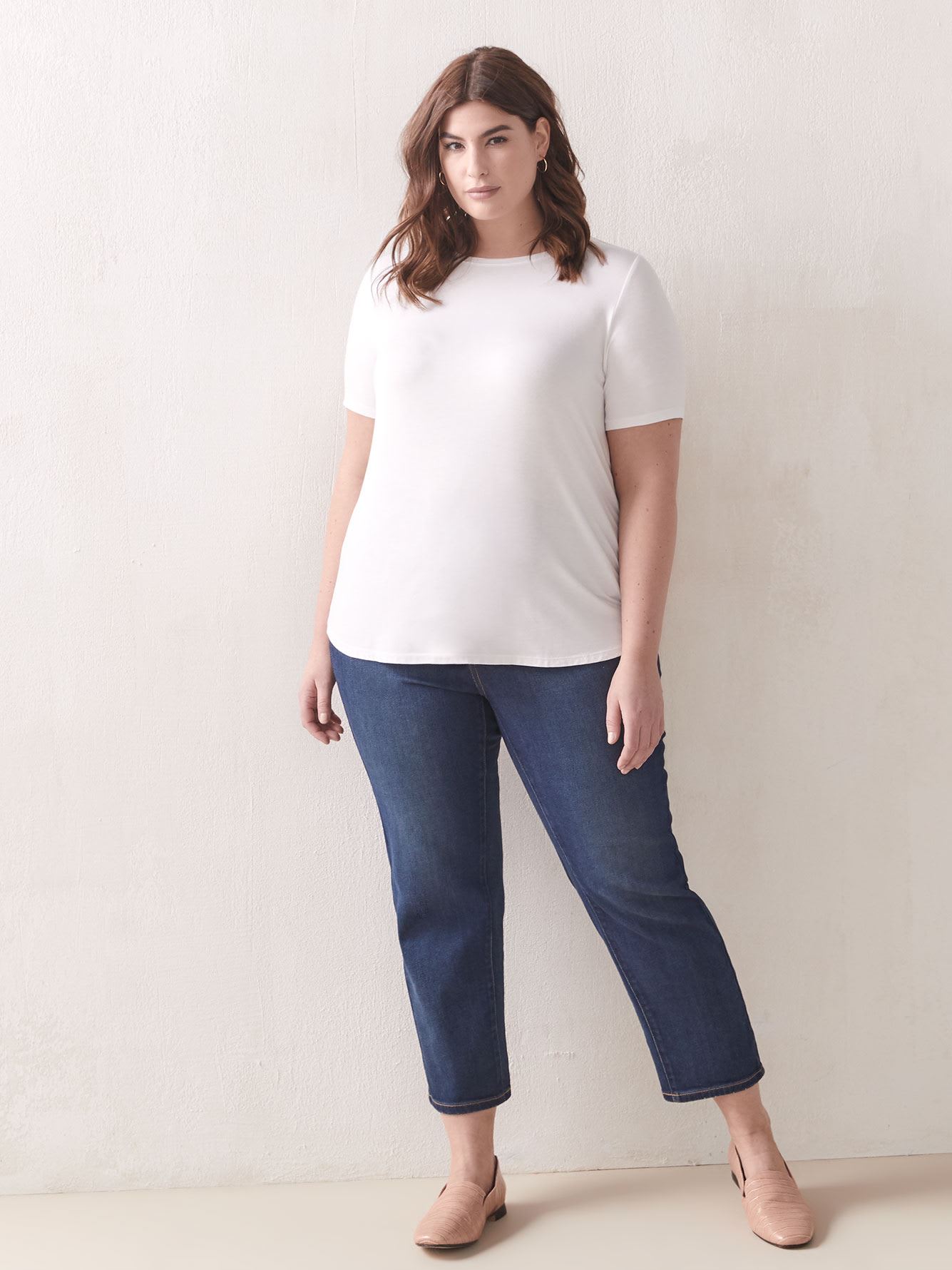 Modern Viscose & Elastane T-Shirt - Addition Elle | Penningtons