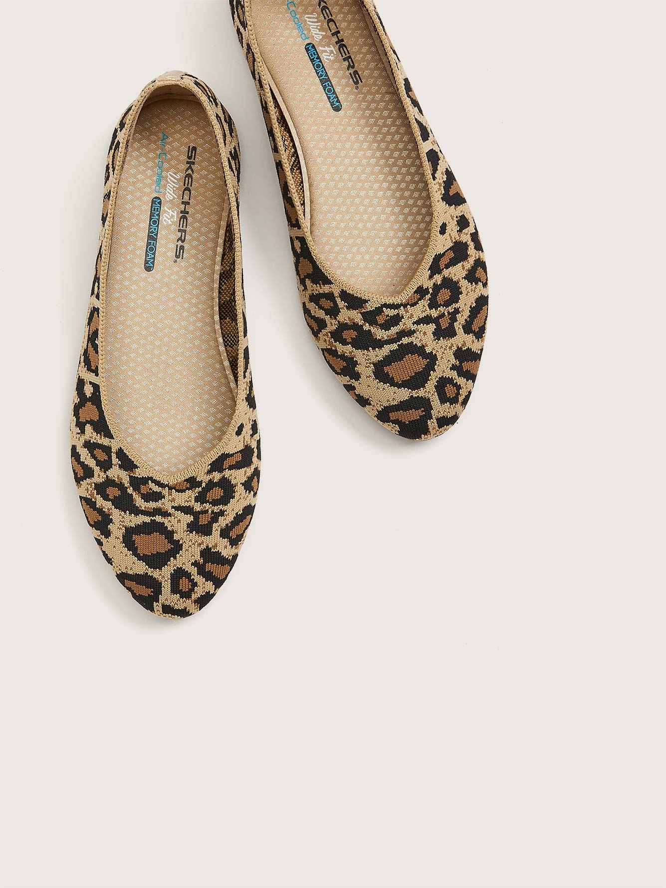 skechers leopard flats