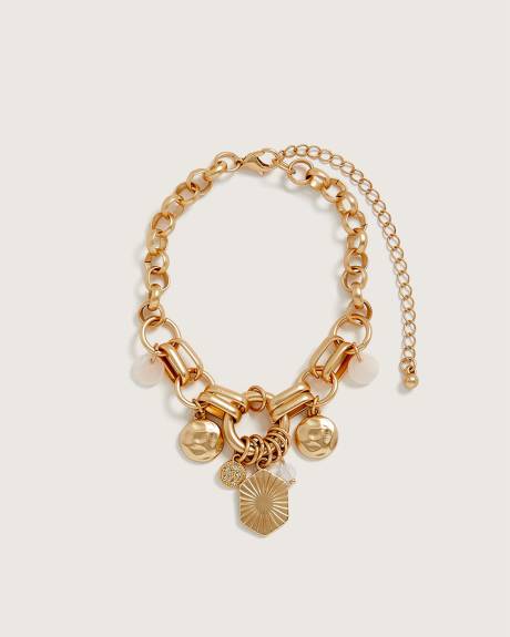 Chain Link Charm Bracelet