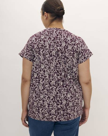 Cap-Sleeve Crewneck Tee - Addition Elle - PENN. Essentials