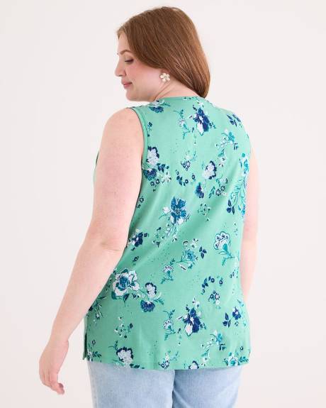 Haut sans manches en tricot avec col en U - Essentiels PENN.