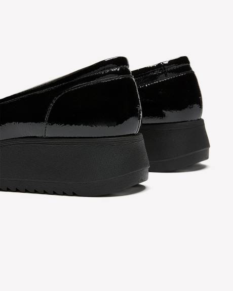 Wide Width, Black Zylah May Loafer with Buckle - Clarks