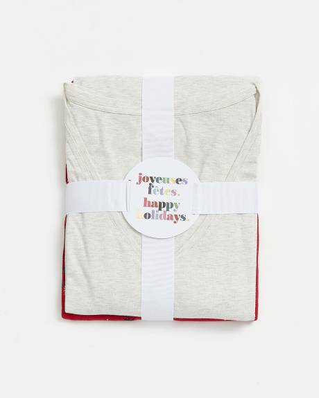 Heather Henley Tee with Jogger Pyjama Set - ti Voglio