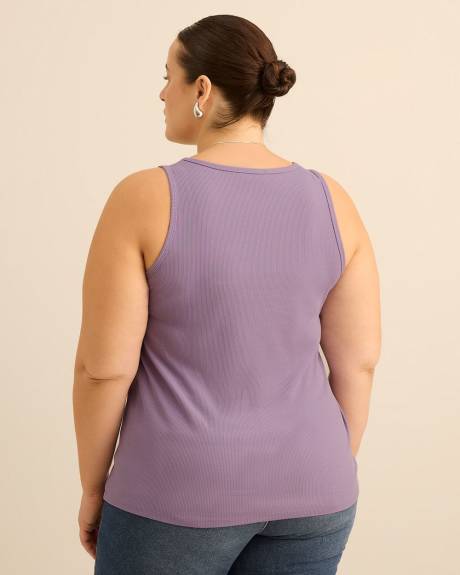 Camisole en tricot c&ocirc;tel&eacute; et col d&eacute;gag&eacute; - Essentiels PENN.