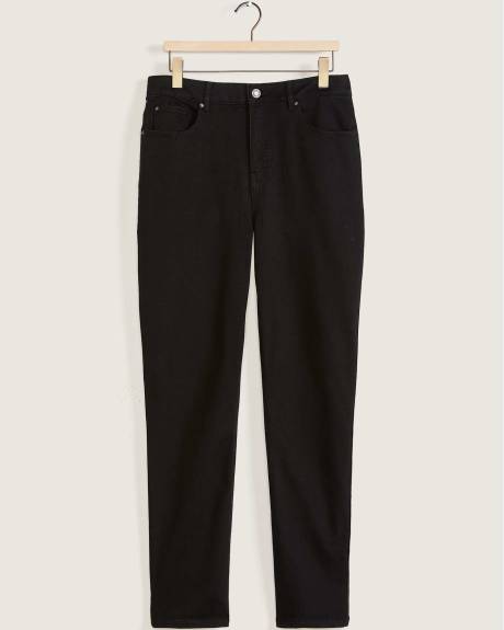 Petite, Curvy Fit Straight Leg Black Jean - d/c JEANS