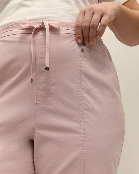 Pantalon à jambe fuselée en coton