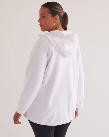 Pull à demi-zip en laine polaire, tissu responsable - Active Zone