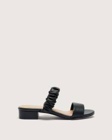 Extra Wide Width, Pleated Two-Band Slide Sandal