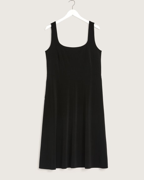 Sleeveless Fit & Flare Midi Dress - Addition Elle