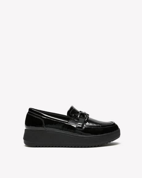 Wide Width, Black Zylah May Loafer with Buckle - Clarks