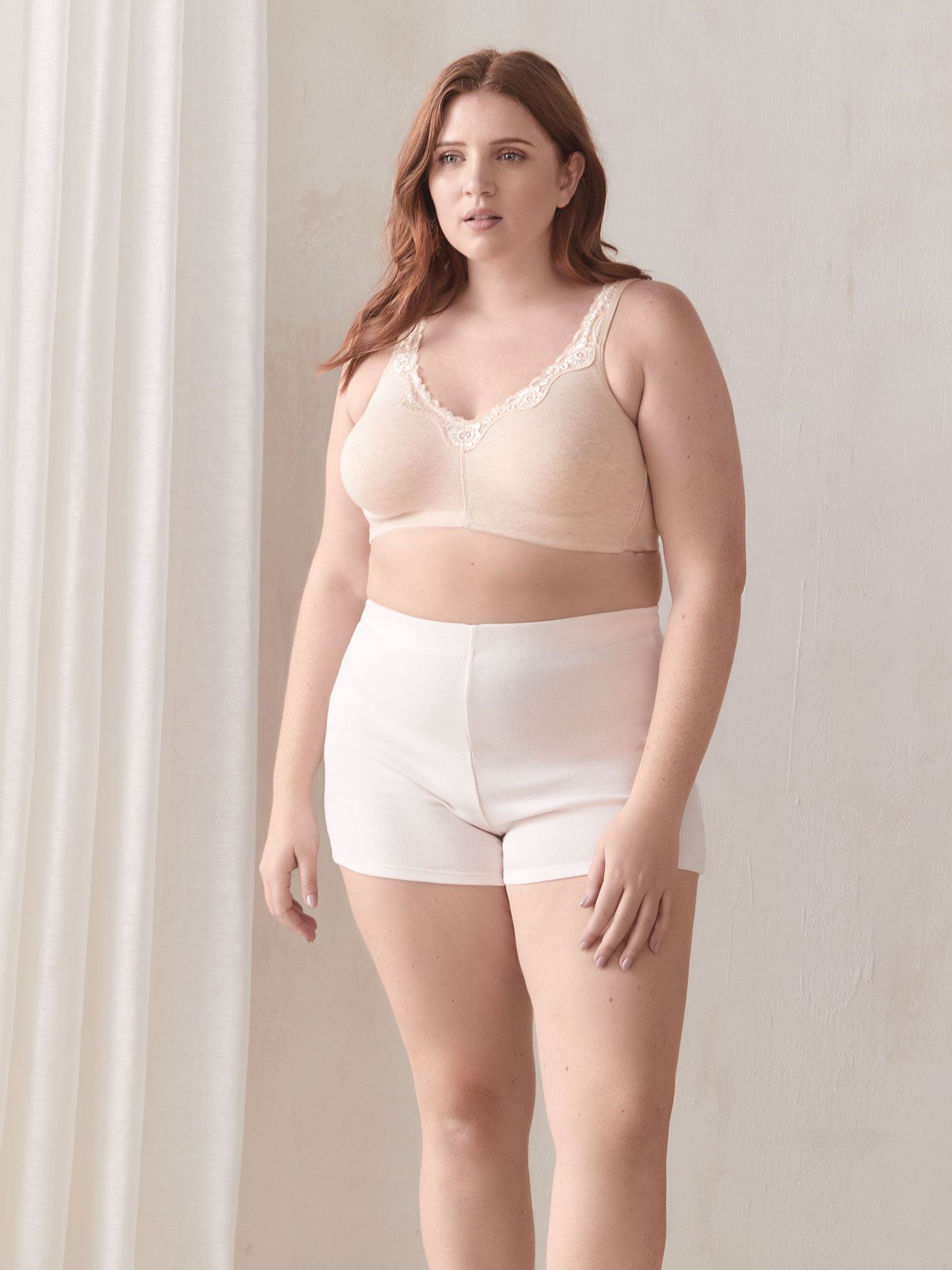 scalloped lace unlined bra