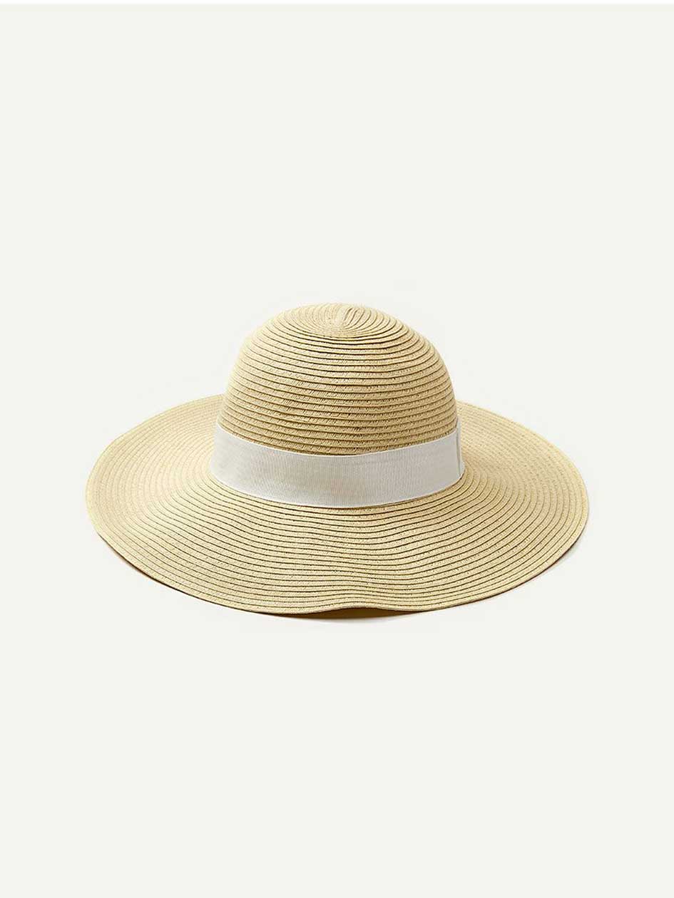 Packable Straw Hat with Ribbon Penningtons