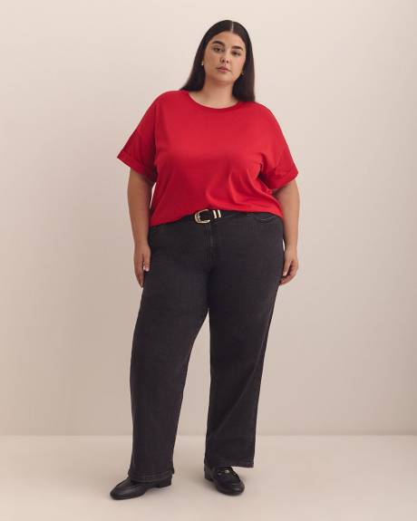 Boxy Short-Sleeve Crewneck T-Shirt - PENN. Essentials