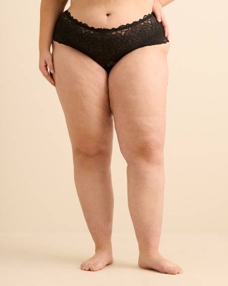 Culotte classique avec taille en dentelle - Déesse Collection