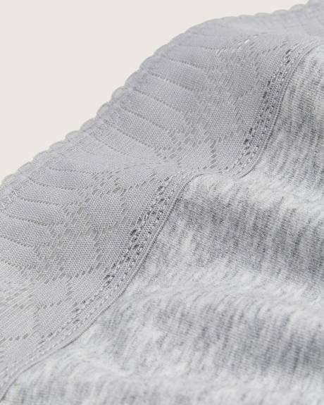 Culotte tanga chinée avec dentelle - ti VOGLIO
