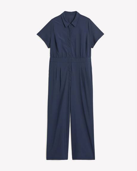 Responsible, Mixed Media 4-Way Stretch Jumpsuit - Active Zone