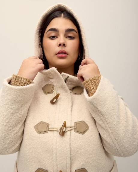 Bouclé Sherpa Toggle Coat