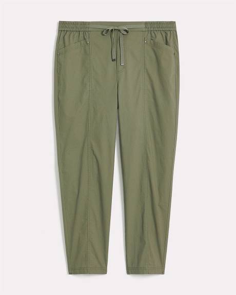 Cotton Tapered-Leg Pant