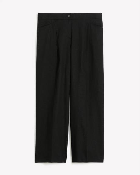 Linen Blend Wide-Leg Pant - Addition Elle