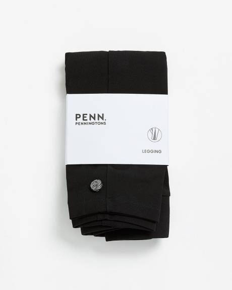 Responsible, Black Legging Buttoned Hem - PENN. Essentials