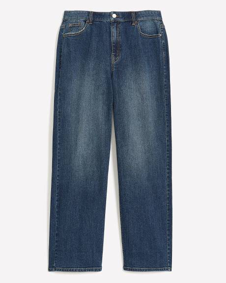 Responsible, Curvy-Fit High-Rise Wide-Leg Jeans, Dark Wash - d/C Jeans