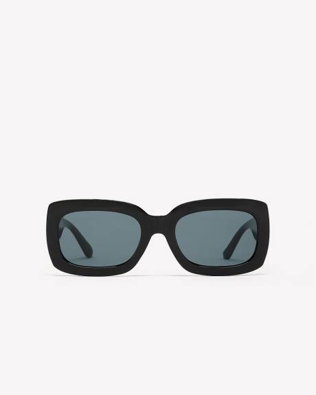 Black Rectangular Sunglasses