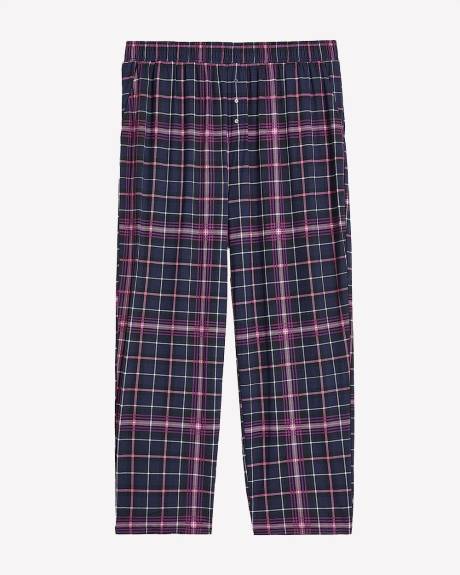 Pantalon de pyjama brossé à carreaux - ti Voglio