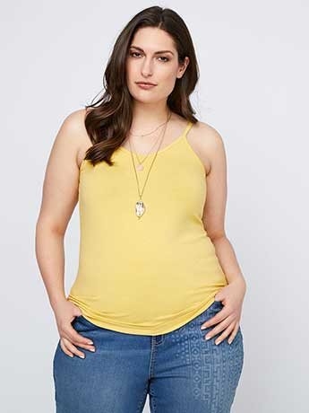 Plus size hotsell yellow tank top